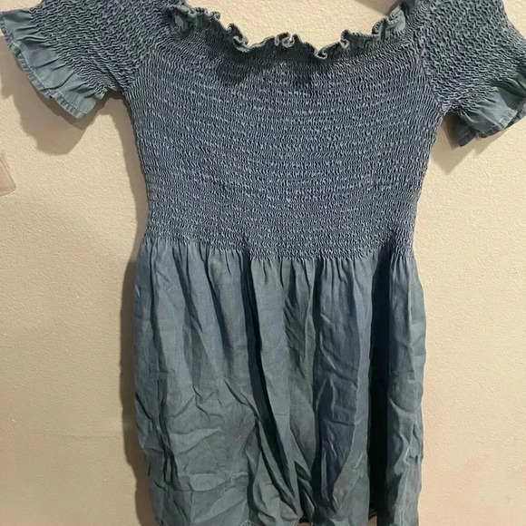 Forever 21 Blue Offshoulder Dress size Small - Picture 3 of 6